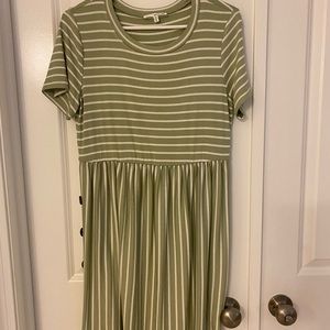 Casual flowy shirt dress.